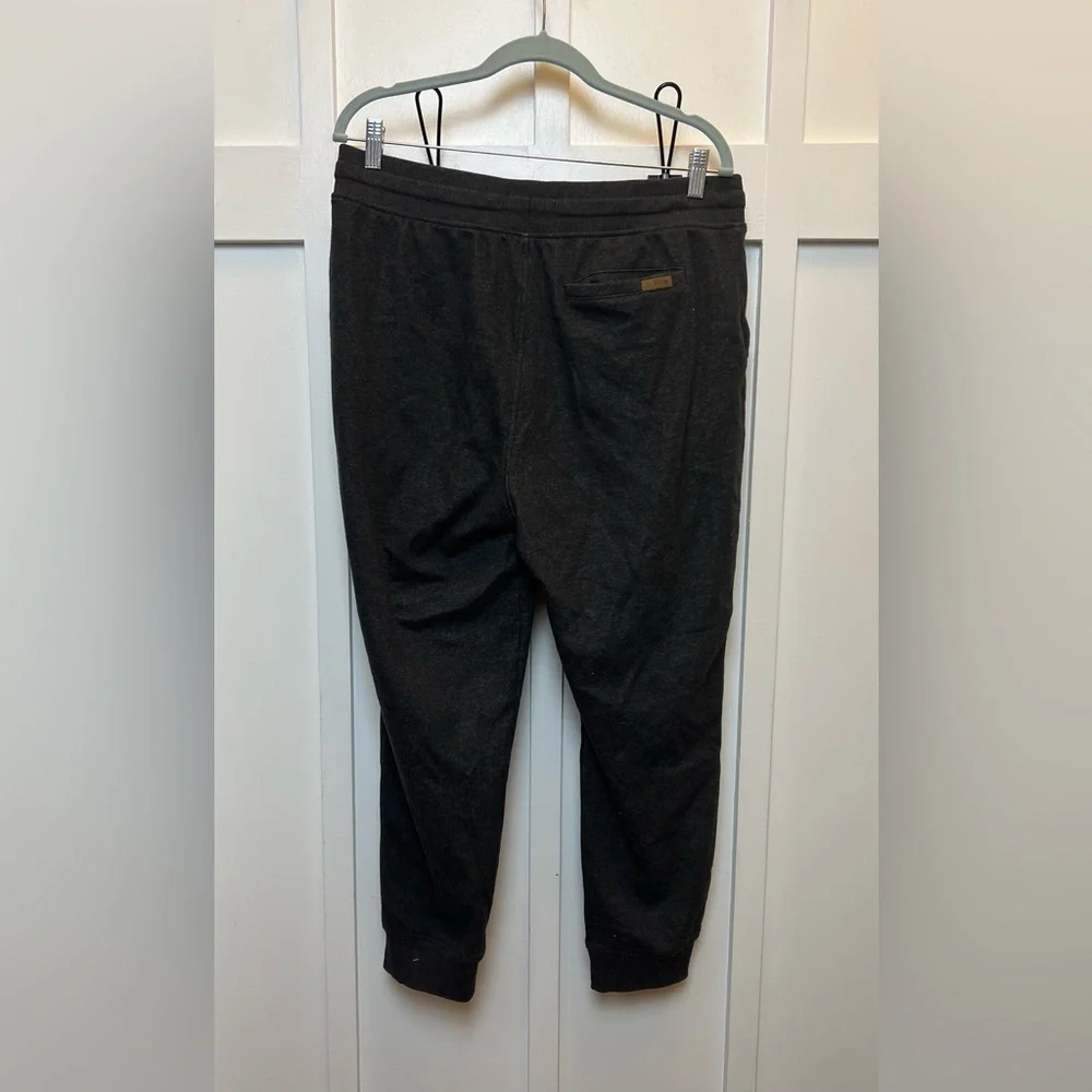 Orvis Sweatpants Joggers Mens Large Gray Pants Lounge Pocket Drawstring Stretch